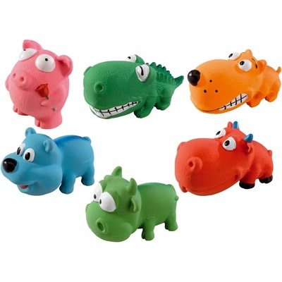 Ferplast Funny Animal - Забавна кучешка играчка под формата на различни цветни форми на животни, 9 см