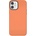 SwitchEasy MagSkin Case - тънък силиконов кейс с вграден магнитен конектор (MagSafe) за iPhone 12 mini (оранжев)