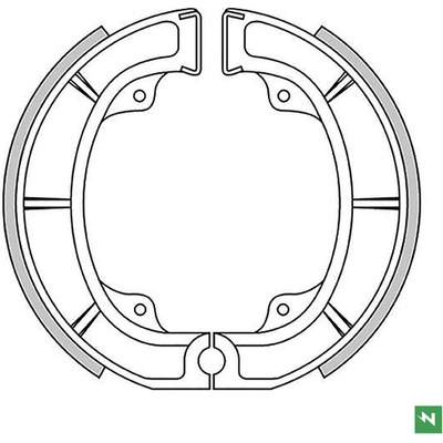 NEWFREN brzdové čelisti SUZUKI RM 250/465 81-82 přední (150X22mm)