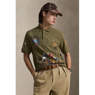 Ralph Lauren тениска с яка мъжка от памук (710B13509)