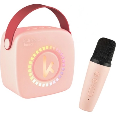 Kiddoboo Bluetooth Mini Karaoke set mikrofón a reproduktor Pink