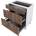 ИРИМ Долен кухненски шкаф Сити БФ-Дъб натурал-06-55 80 см