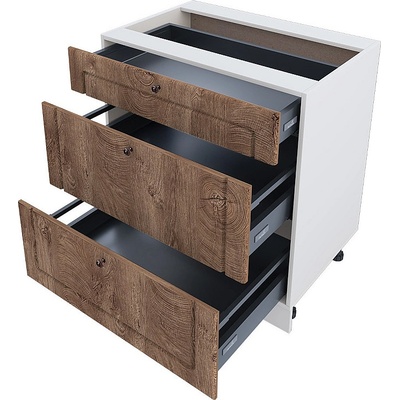 ИРИМ Долен кухненски шкаф Сити БФ-Дъб натурал-06-55 80 см