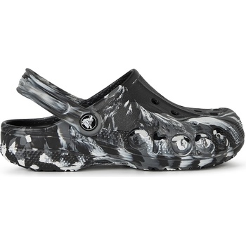 Image 1 of Crocs Baya Marble Clog Womens - Black/White