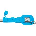 4smarts Кабел тип ключодържател за всички устройства с USB-C (8.5 см) - 4smarts Basic KeyLink USB-C Cable (син)