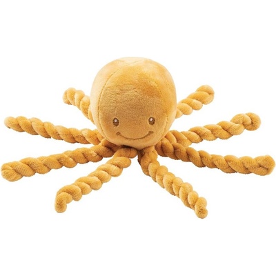 Nattou prvá hračka pre bábätka chobotnička Piu Piu Lapidou sivá biela