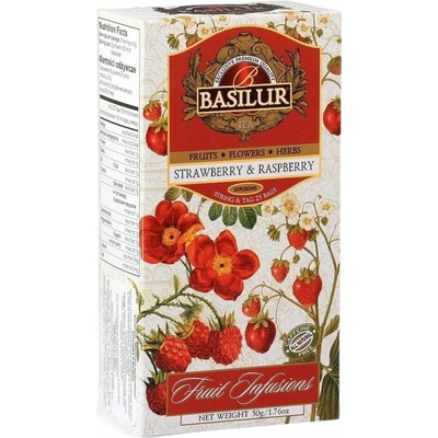 Basilur Fruit Strawberry & Raspberry 25 x 2 g