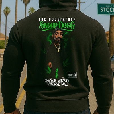 Hoodstyle Rap Toon Snoop Dogg мъжко худиHOOD-hoodie-1419 - Черен , размер