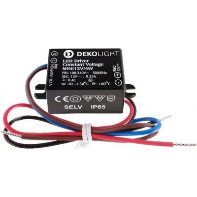 Deko-Light LED-napájení MINI, CV, 12V/4W konstantní napětí 0-330 mA IP65 12V DC 4,00 W 872127
