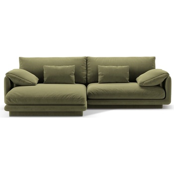 Micadoni Светлозелен кадифен ъглов диван (ляв ъгъл) Torino - Micadoni (MIC_LC_184_F1_TORINO6)