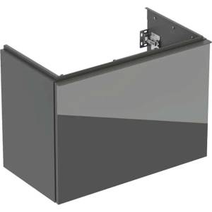 Geberit Acanto - Шкафче за умивалник, 74x54x42 см, 2 чекмеджета, стъкло/лава 503.009. JK. 2 (503.009.JK.2)