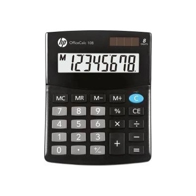 HP HP Calculator Office Calculator HP-OC 108/INT BX, 8-digit. Display, 125x101x33mm, black