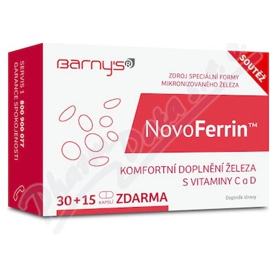 Barny's NovoFerrin 30 + 15 kapsúl