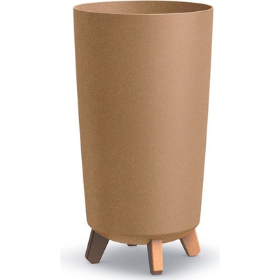 Prosperplast Květináč GRACIA TUBUS SLIM ECO WOOD naturo 23,9cm