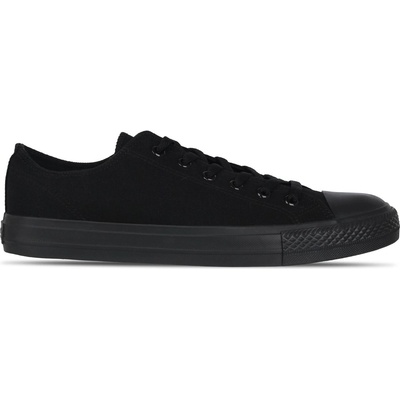 SoulCal Мъжки маратонки SoulCal Canvas Low Trainers Mens - Black/Black