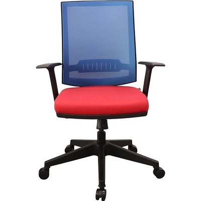 RFG Работен стол Elli 31 W, червена седалка, синя облегалка (O4010120354)