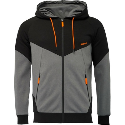 mikina Willard, HOODIE Černá,Šedá,Oranžová – Zboží Dáma