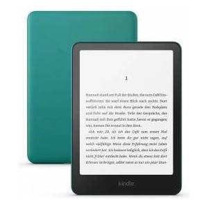 Amazon Kindle Paperwhite (latest generation) - Our fastest Kindle, with new 7-inch display and weeks of battery life - 16GB - with ads - jade green - SA568B Четец за Е-книги