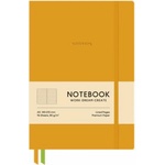Shkolyaryk Publishing House Genius A5 96 Sheets Hardcover Faux Leather Cover Orange Notebook (A5-7129L)