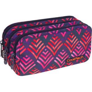 COOLPACK Ученически несесер Coolpack Primus Hawaii Pink с три ципа