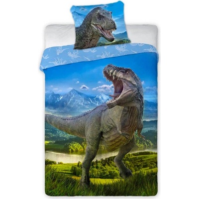 Faro obliečky Dinosauři Jurský svět T-Rex 001 bavlna 140x200 70x90