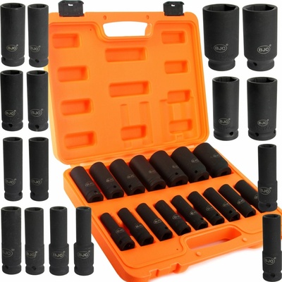 Nástrčné kľúče hlavice 1/2 " sada 16 dielna 8-32mm BJC