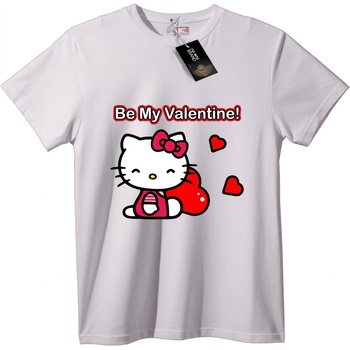 NOONEBRAND Тениска Hello Kitty Бъди Мой Валентин - S, Black