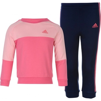 Adidas 3 Stripe Jogger Babies Tracksuit Pink NightSky
