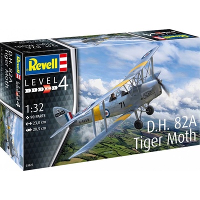 Revell Plastic ModelKit letadlo 03827 D.H. 82A Tiger Moth 1:32