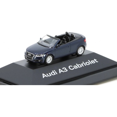 Wiking Audi A3 Cabriolet 2008 tmavě modrý 1:87