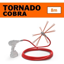 Tornado Cobra rotačná komínová kefa čistič komína set 8 m