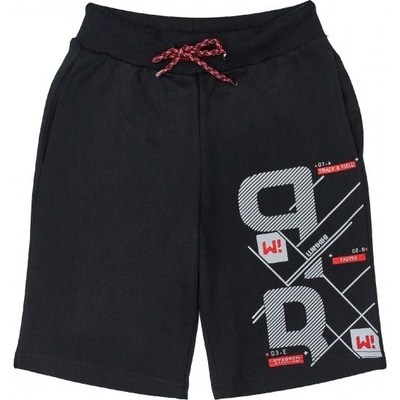 winkiki chlapecké kraťasy WTB 91429 černá/ červená tkanička černá