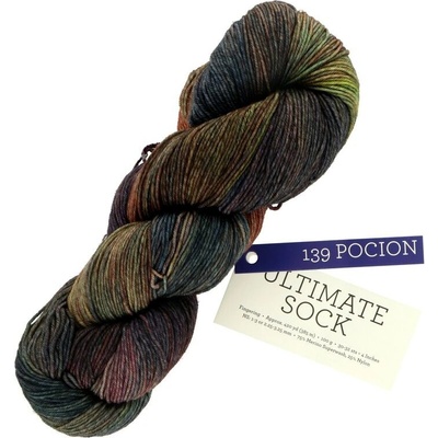 Malabrigo Ultimate Sock Pocion 139 tmavý mix farieb