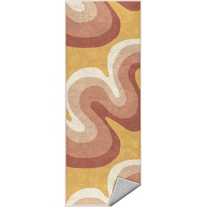 Mila Home Пътека  одходяща за  ране в цвят жълта охра и сиво-розова 60x230 cm Strawberry Creamsicle - Mila Home (HKG-MMN-Colorful-010-60x230)