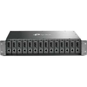TP-Link Шаси за медия конвертори TP-Link - TL-MC1400, 14 слота, черно (MC1400)