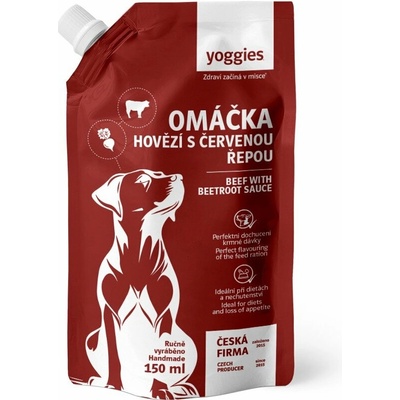 Yoggies omáčka s hovädzím mäsom a červenou repou 150 ml