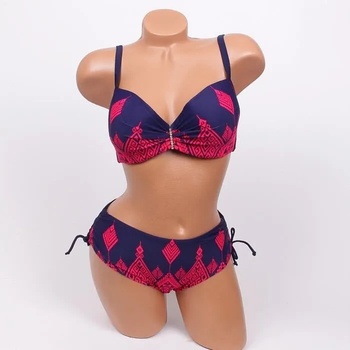 Image 1 of Макси бански в синьо и корал - чашка d