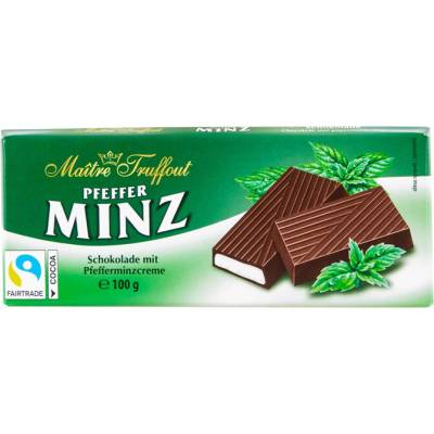 Maitre Truffout Krémová čokoláda s mátou 100 g