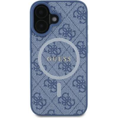GUESS Предпазен Калъф Guess MagSafe, за iPhone 16 Plus, син