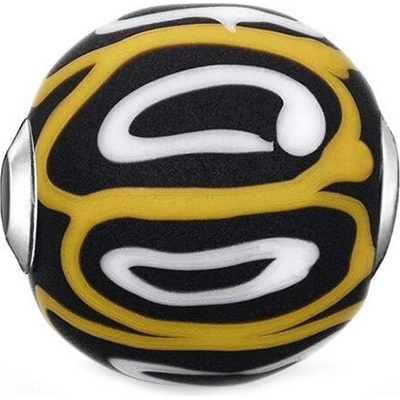 Thomas Sabo Korálek Skleněný barevný K0254 017 4 Karma Beads glass black/w