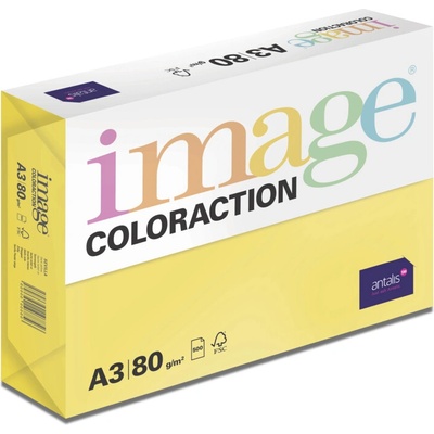 Coloraction barevný xerografický papír Image 80g A3 Sevilla/sytě žlutábalení 500 arch.