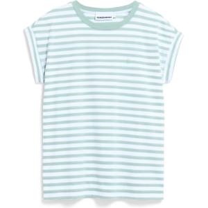 Armedangels Дамска тениска ARMEDANGELS Women's Idaara Stripes T-shirt - White / Foam - размер XL (916-2765-1115)