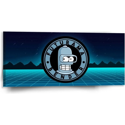 Sablio Obraz Futurama Bender Štvrtá dimenzia - 110x50 cm