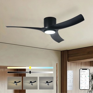 ZEVENTI - LED таванен вентилатор ORBITO LED/24W/230V Wi-Fi Tuya черен + дистанционно управление (ZV0069)