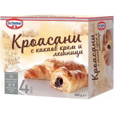 Кроасани с какаов крем Dr. Oetker 360гр. замразени
