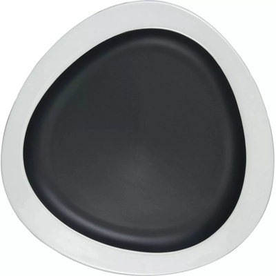 LE COQ Persephone Tanier plytký 155 mm čierna biela 16 ks