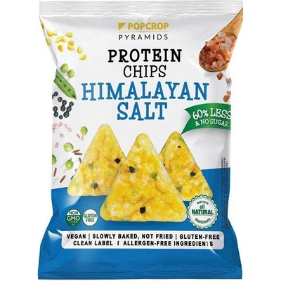 Popcrop Pyramids Bezlepkový proteinový chips s Himálajskou solí 60 g