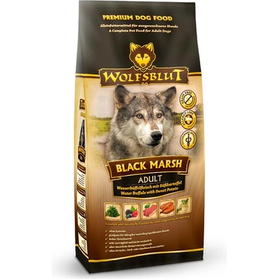 Wolfsblut Black Marsh Adult byvol a tekvica 12,5 kg