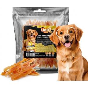 Uniq Pets Dog Snacks Meaty Soft Chicken Twists Меки пилешки лакомства за кучета 500gr