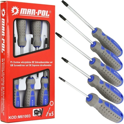 MAR-POL M61003 Šroubováky TORX, 5ks, CrV